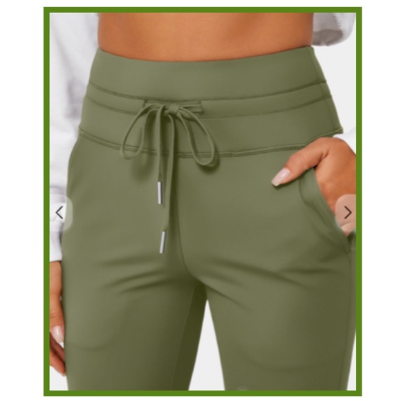 Halara Green Joggers -Like New! - Picture 3 of 11
